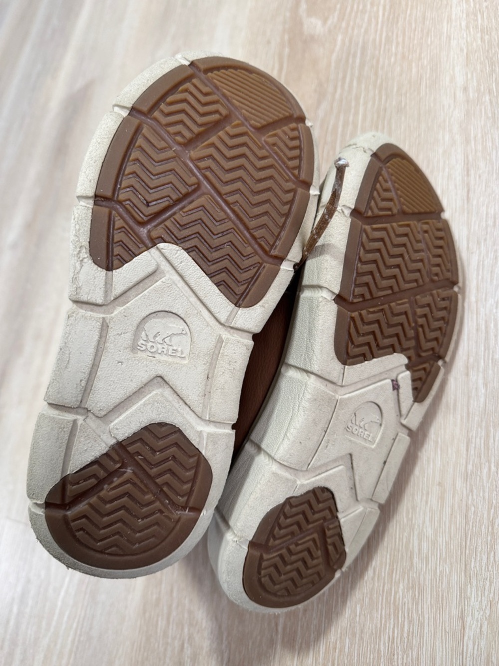 Sorel Tan and Cream Suede Lace-Up Cozy Boots - Picture 6 of 7